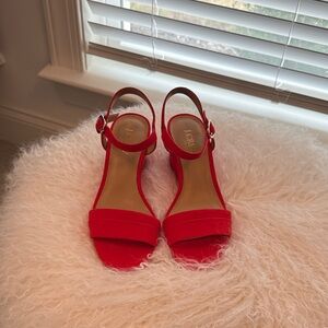 J. Crew Women's Bold Red Sandals